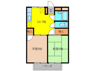 ヴィラ上里（児玉郡上里町大字長浜）の物件間取画像